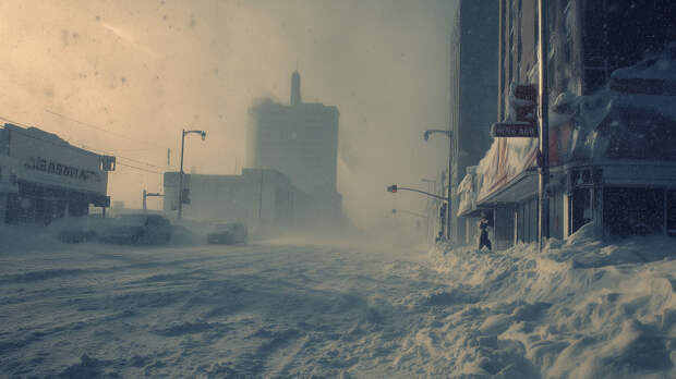 Снежная буря оставила без электричества около миллиона домов в США