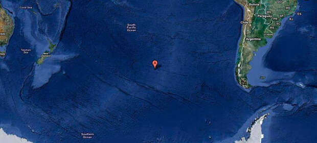 Точка Немо расположена в Тихом океане / Фото: ruyachts.com