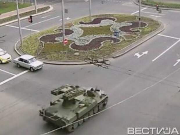По Донецку перемещалась техника боевиков По Донецку перемещалась техника боевиков