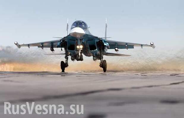 Впечатляющие кадры посадки Су-34 и Ан-26 на строящуюся автомагистраль (ВИДЕО) | Русская весна