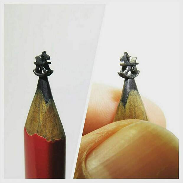 12 работ художника, который создает скульптуры из обычного карандаша