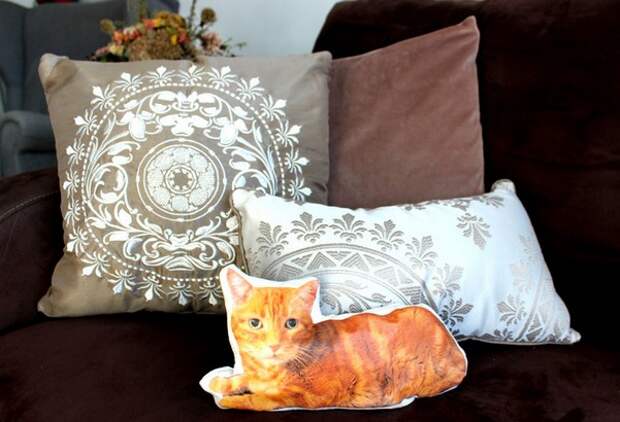Подушка кот, как сделать оригинальную подушку