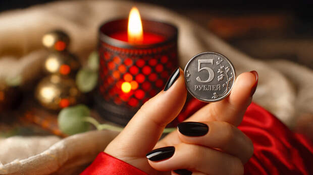 Обряд «монеты под порог» на деньги в день зимнего Солнцестояния.