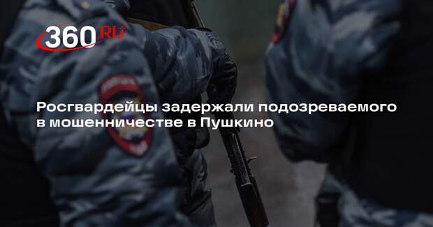 Росгвардейцы задержали подозреваемого в мошенничестве в Пушкино