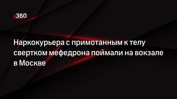 МВД: в Москве на вокзале задержали наркокурьера с килограммом мефедрона