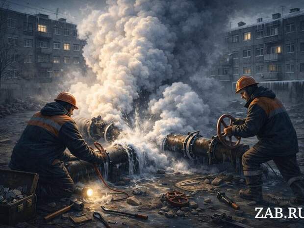 Авария на теплотрассе оставила без тепла треть Читы