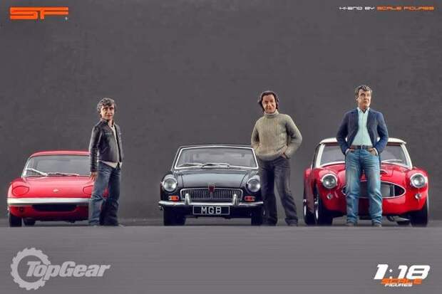 Ведущие Top Gear в масштабе 1:18 фигурки, top gear, авто