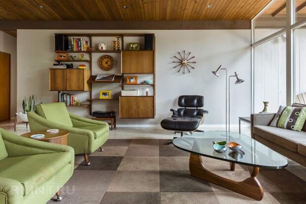 Интерьер в стиле mid-century modern