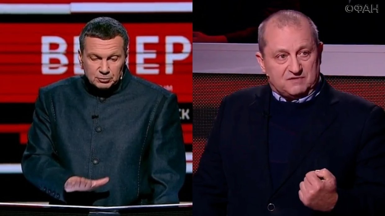 Соловьев резко ответил Кедми, назвавшему Донбасс «позором для России» Соловьев резко ответил Кедми, назвавшему Донбасс «позором для России»