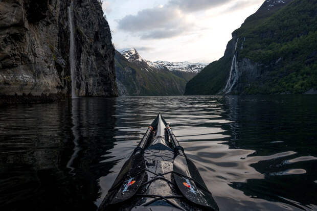Прогулка на каяке по фьордам и озерам Норвегии 
