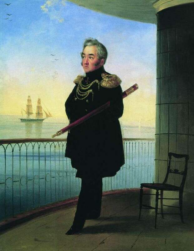 Портрет вице-адмирала М.П. Лазарева. 1839 - Айвазовский Иван Константинович