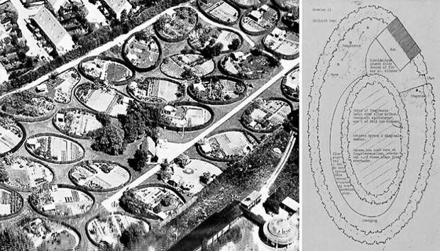 Так выглядели «Овальные сады» в 1952 г. (Копенгаген, Дания). | Фото: travelask.ru.