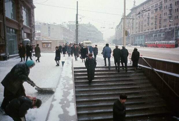 Улица Горького в Москве, 1966 СССР, история, фото