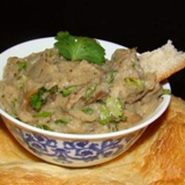 Намазка из баклажан с шампиньонами