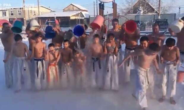 Якутские дети пригласили Ди Каприо "обливаться холодной водичкой"