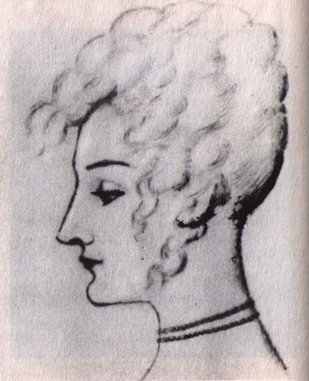 Каролина Собаньская. Рисунок А. С. Пушкина