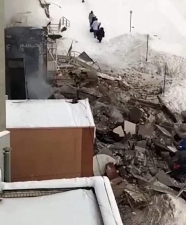 Появились первые кадры с места взрыва в доме в Нижнем Новгороде