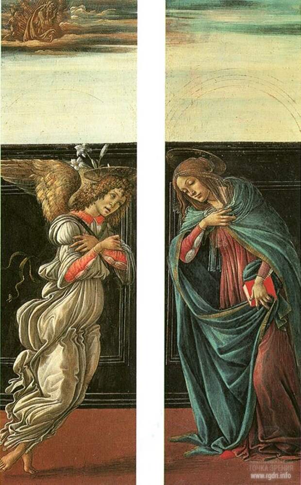 Боттичелли, Сандро Благовещение (1495-1498) (Москва, ГМИИ им.Пушкина)