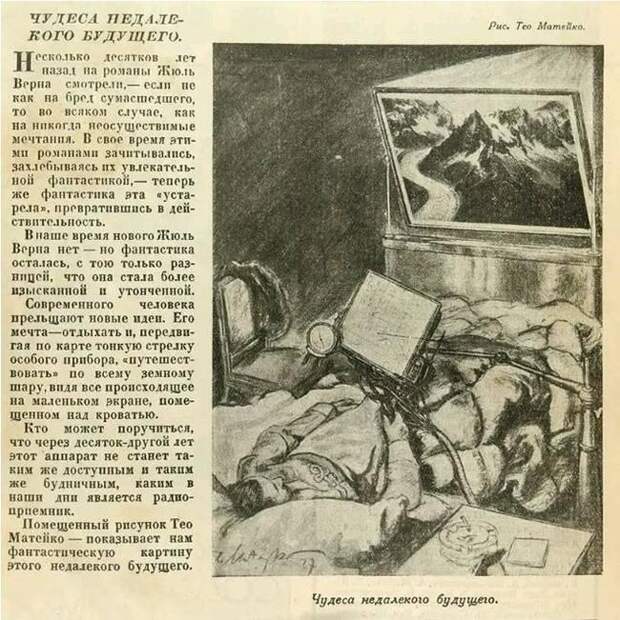 В ожидании интернета в 1928 году. 1928, Будущее, Футуризм, Компьютер