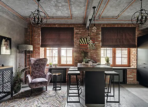 Квартира Кристины Орбакайте в стиле лофт. Квартира Кристины Орбакайте в стиле лофт.