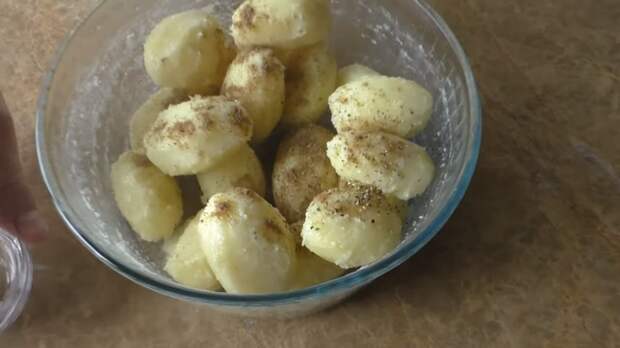 Картофельный шашлык Запеченный картофель, В духовке, Рецепт, Другая кухня, Приготовление, Вкусно, Видео рецепт, Видео, Длиннопост