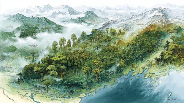 Художественная иллюстрация. Всем хороших выходных!