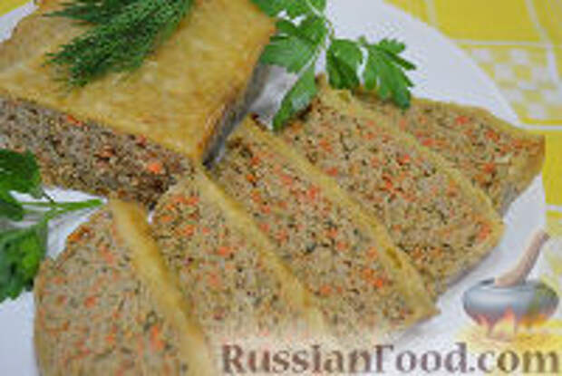 Фото к рецепту: Мясной хлеб с сырной корочкой