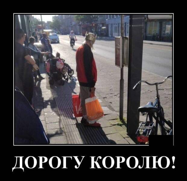 Демотиватор про короля