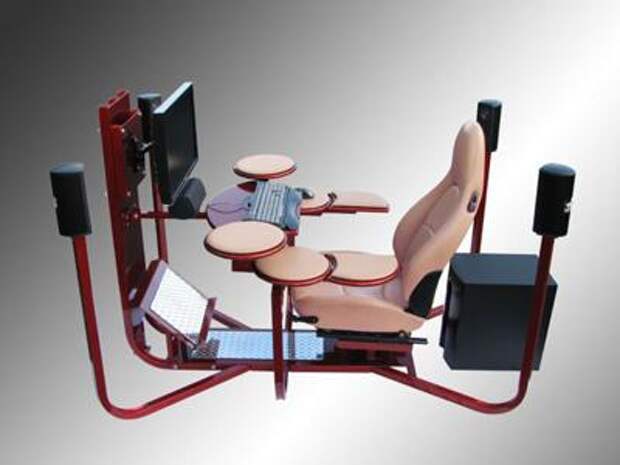 <B>Corner V1 Computer Desk.</B><BR> Один из самых простых вариантов развлекательной станции можно по желанию дополнить еще двумя мониторами, а также изменить конфигурацию подставок, - в любом случае, геймеров надолго впечатлит этот опытный образец. Corner v1 computer desk купить