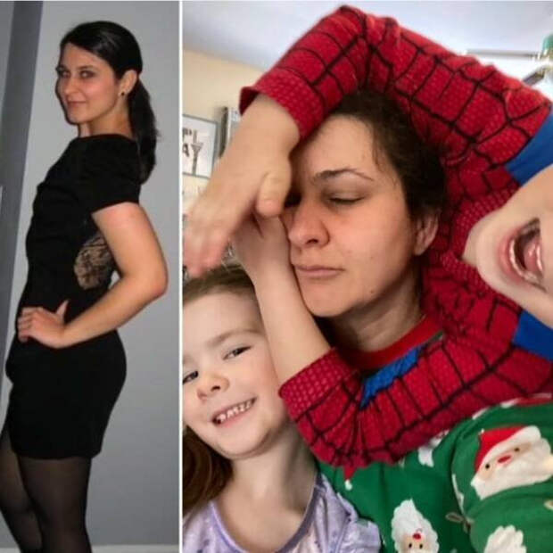 родители до и после появления детей