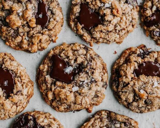 Овсяное печенье с шоколадом. \ Фото: i.pinimg.com.