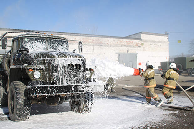Пожарные расчеты российской военной базы в Армении ликвидировали условное возгорание