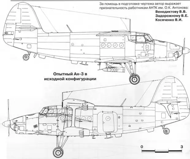 Чертеж самолета ан2