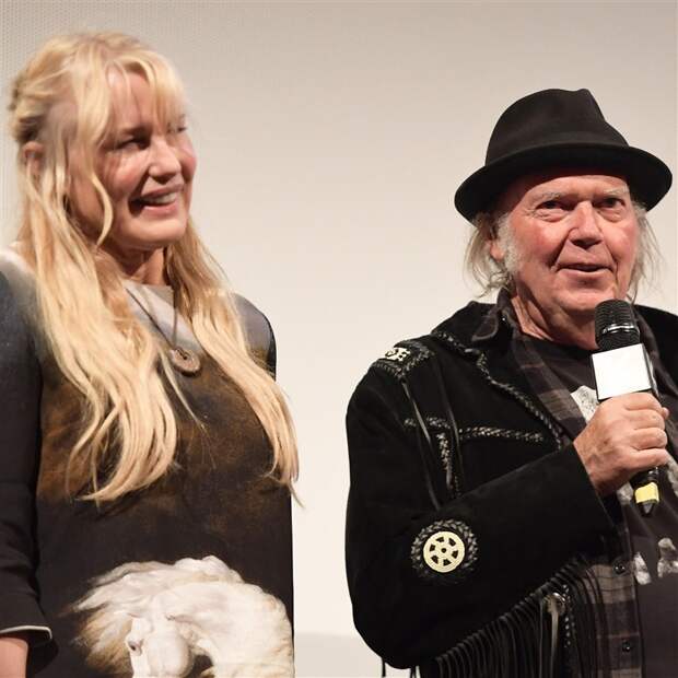 Neil Young and Daryl Hannah at