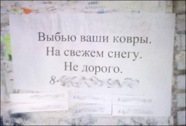 Забавные надписи