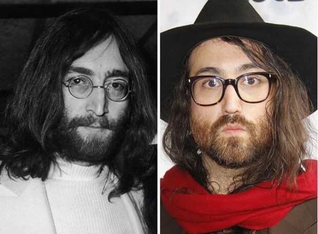 Джон Леннон из The Beatles и Шон Леннон дети, родители, рок