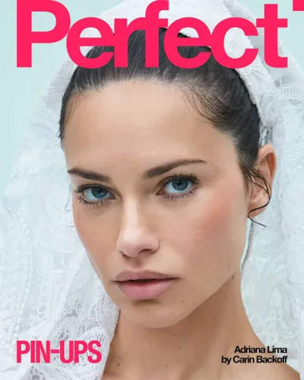 Адриана Лима для Perfect/Фото: Carin Backoff/Perfect