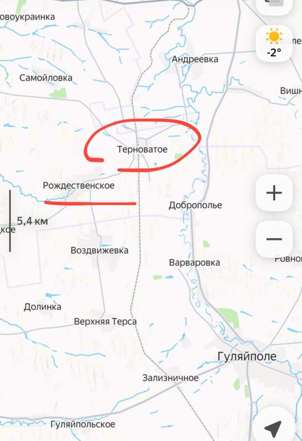 Карта СВО 28 февраля 2026 года. Запорожское направление.