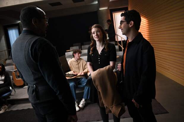 Alec giving his interns instructions on The Irrational Season 2 Episode 1