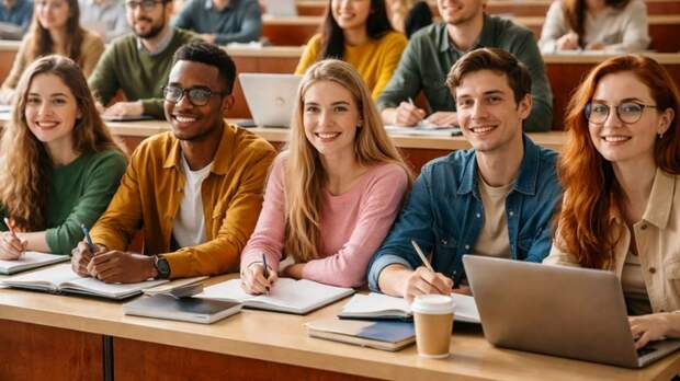 Студенты / Изображение сгенерировано нейросетью DALL-E / amic.ru