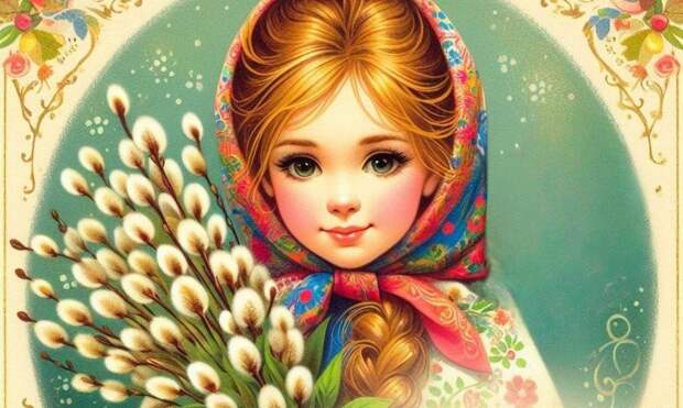 Красивые открытки с Вербным воскресеньем для родителей, бабушек и дедушек, свекрови, подруг — в общем, всех