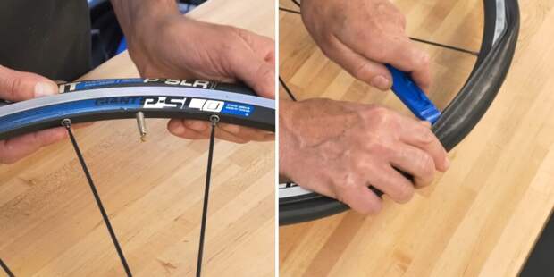 Забортируйте покрышку Как заклеить велосипедную камеру: забортируйте покрышку