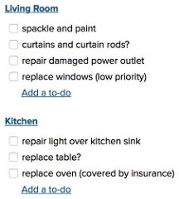 House To-Do List