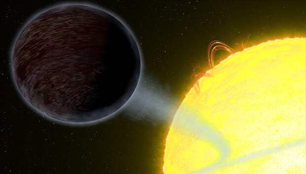 7. WASP-12 b - экзопланета, поглощаемая своей звездой вселенная, интересное, космос, подборка, экзопланета