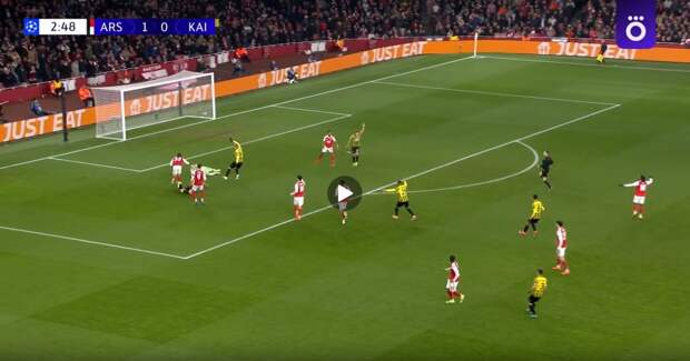 «Арсенал» — «Кайрат» — 3:2. Видеообзор матча Лиги чемпионов