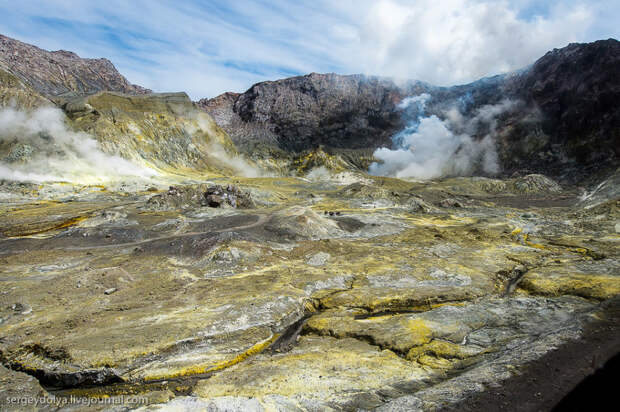 Новая Зеландия: Уайт-Айленд — частный вулкан посреди океана