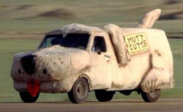 Авто из фильма "Dumb & Dumber" 1994 seat, авто, автоприкол, автотюнинг, прикол, собака, тюнинг, юмор