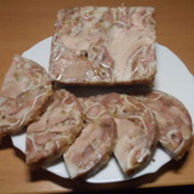 Зельц из ветчинницы.