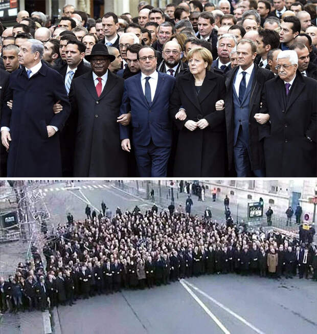 World Leaders March In Mass Anti-Terror Rally In Paris