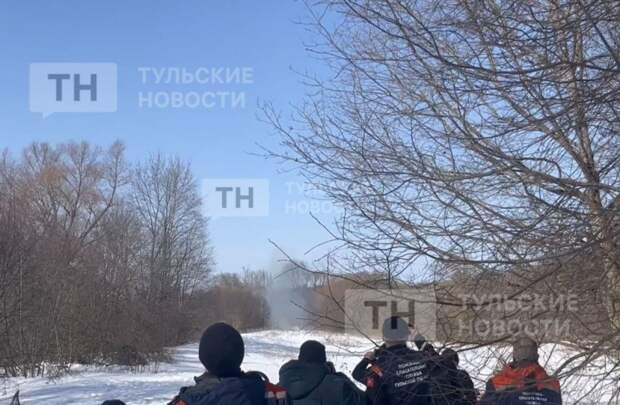 В Щёкинском районе Тульской области провели подрывы льда для предотвращения заторов